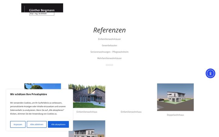 Skjermbilde av architekt-gbergmann.de