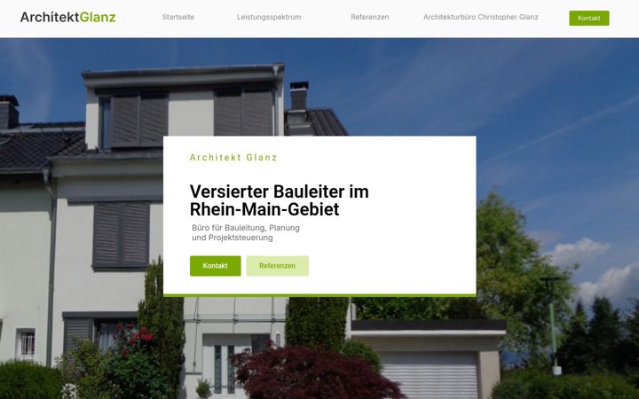 Skjermbilde av architekt-glanz.de