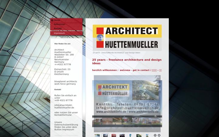 Skjermbilde av architekt-huettenmueller.com