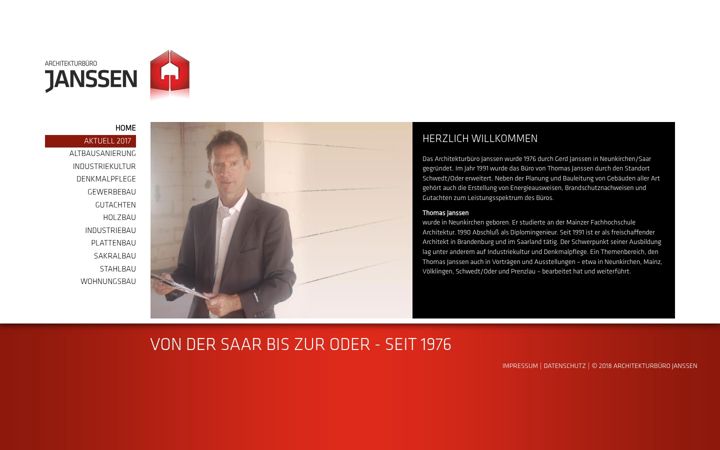 Screenshot of architekt-janssen.com