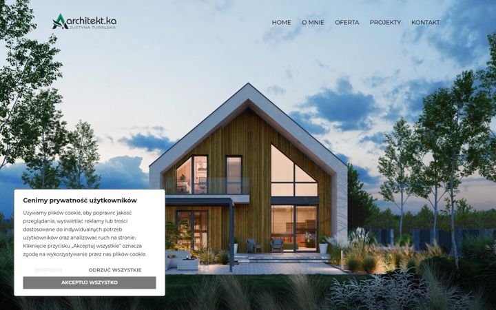 Screenshot of architekt-ka.com.pl