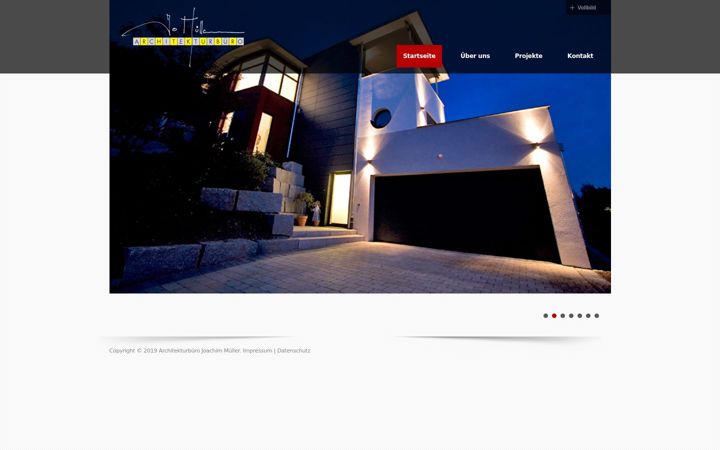 Screenshot of architekt-mueller.info