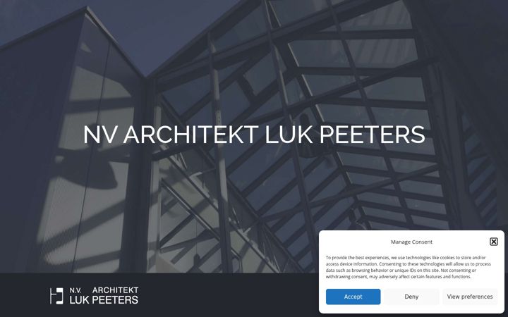 Екранна снимка на architekt-peeters.be