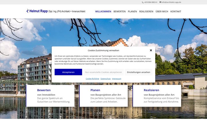 Ekrano kopija architekt-rapp.de