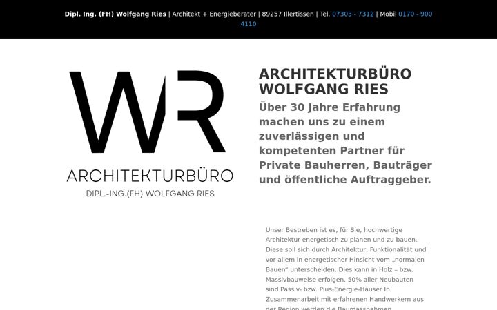 Ekrano kopija architekt-ries.de