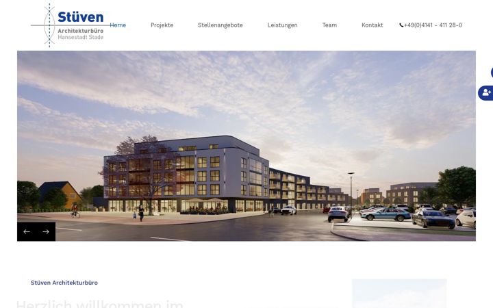 Ekrano kopija architekt-stueven.de