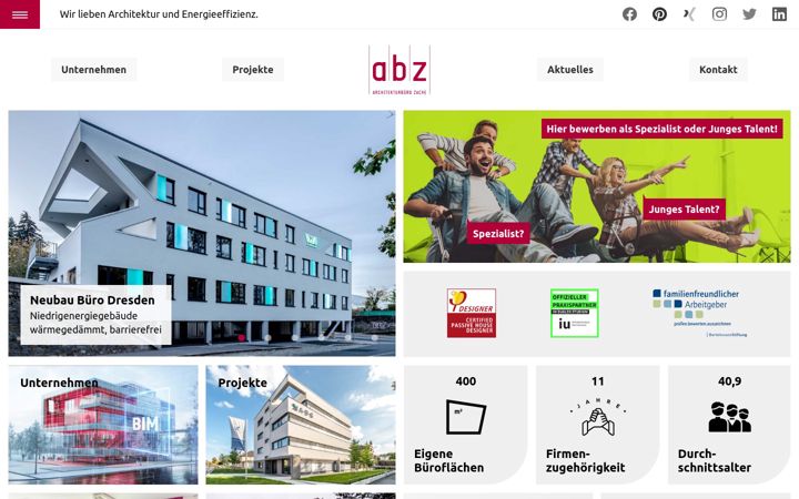 Captura de pantalla de architekt-zache.de