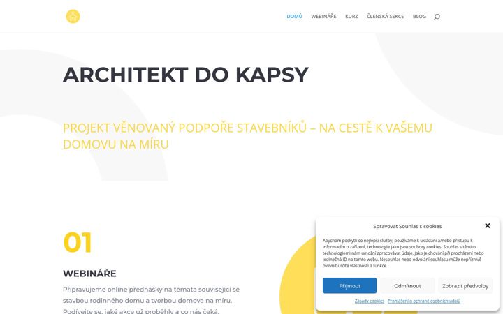 Screenshot of architektdokapsy.cz