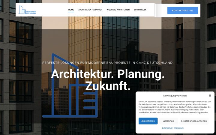 Captura de pantalla de architekten-deutschland.com