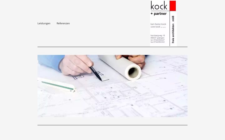 Captura de pantalla de architekten-giengen.de