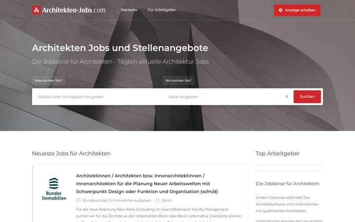 Captura de pantalla de architekten-jobs.com