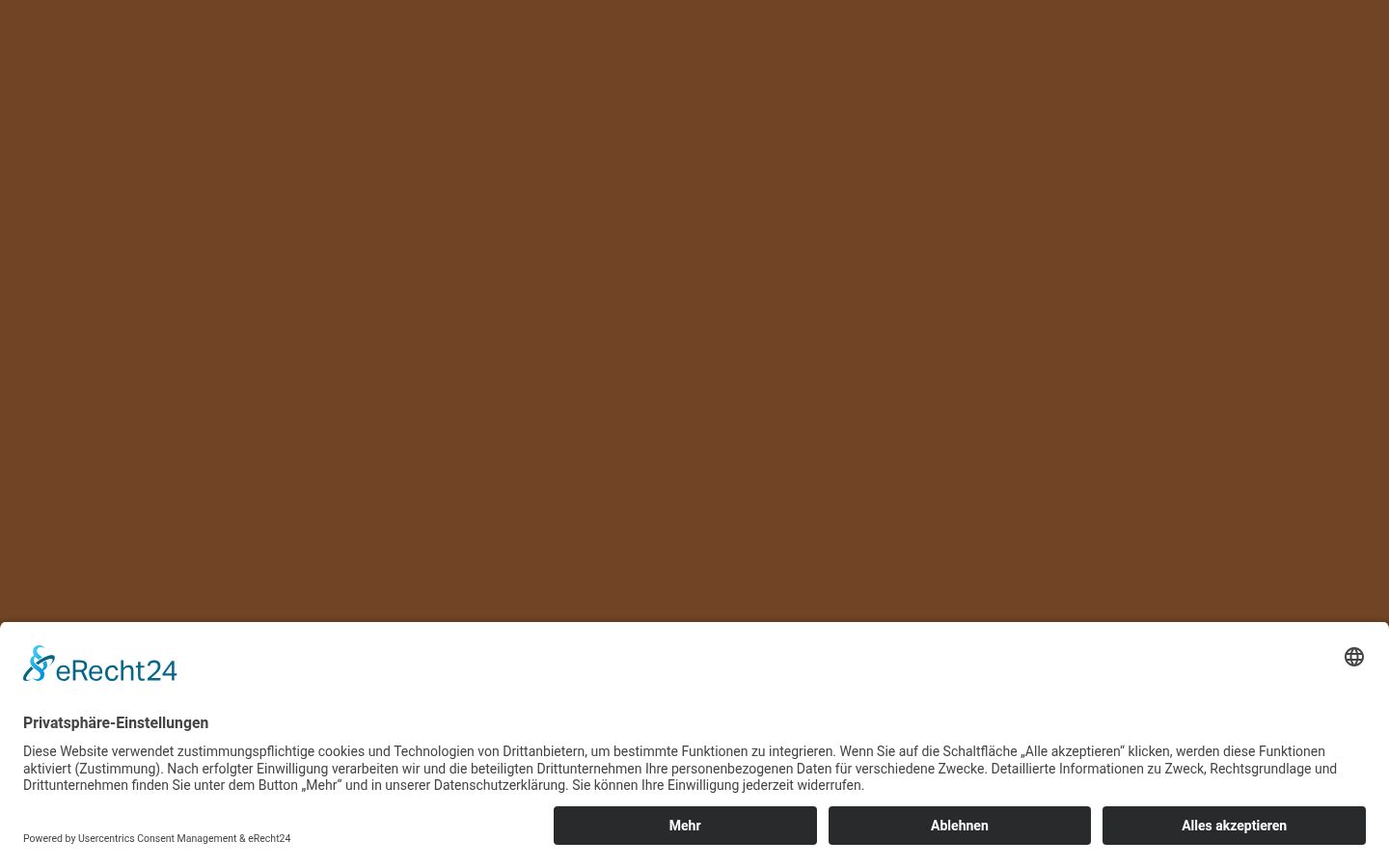 Screenshot του banner συγκατάθεσης που εμφανίστηκε πριν από οποιαδήποτε αλληλεπίδραση