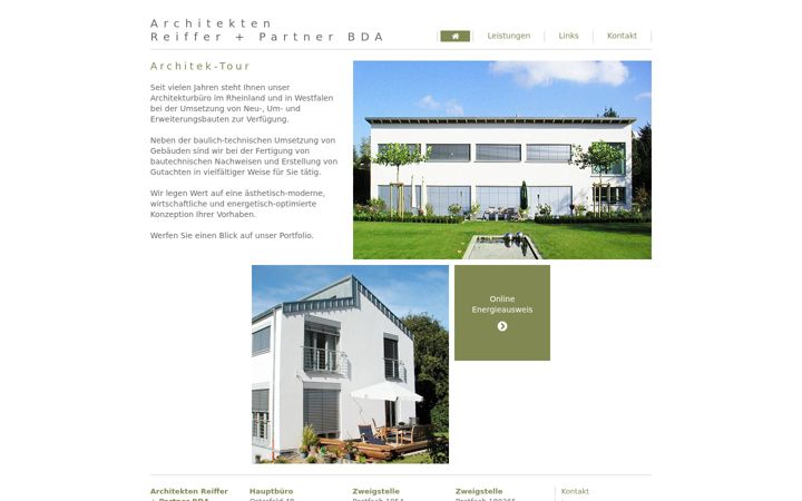 Screenshot of architekten-reiffer.com