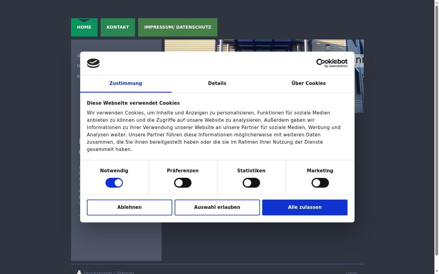 Sutikimo reklamjuostės, rodytos prieš bet kokią sąveiką, ekrano kopija