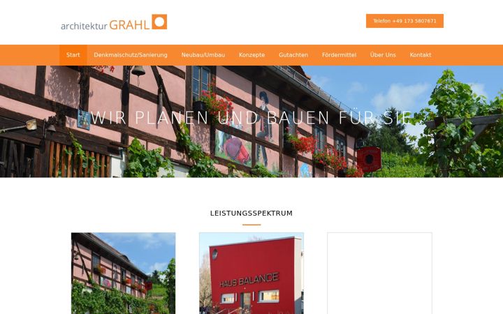 Screenshot of architektgrahl-riesa.de