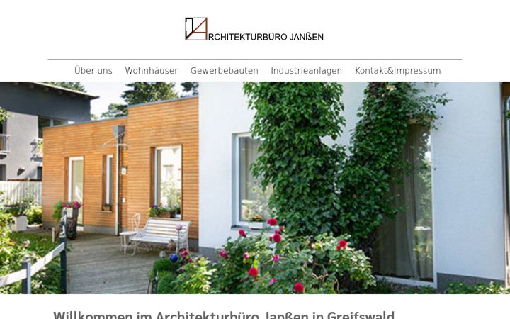 Screenshot of architektjanssen.de