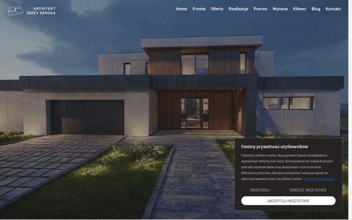 Screenshot of architektjerzyseroka.pl