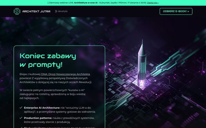Screenshot of architektjutra.pl