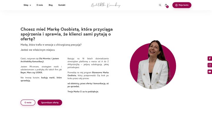 Screenshot von architektkakomunikacji.shop