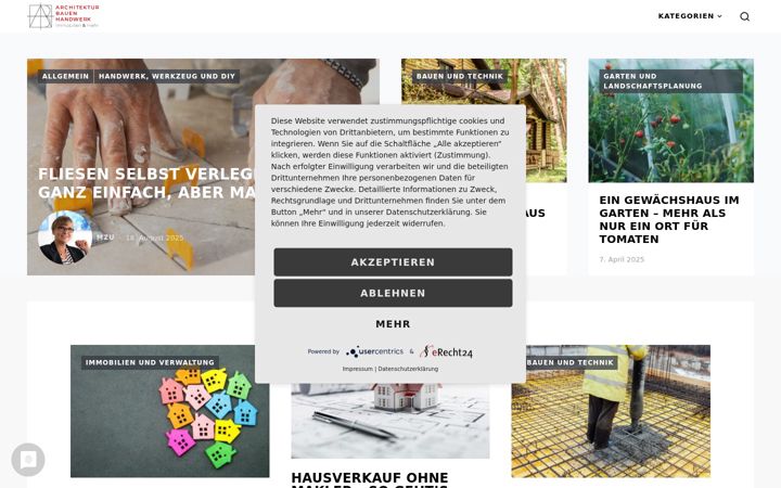 Screenshot von architektur-bauen-handwerk.de