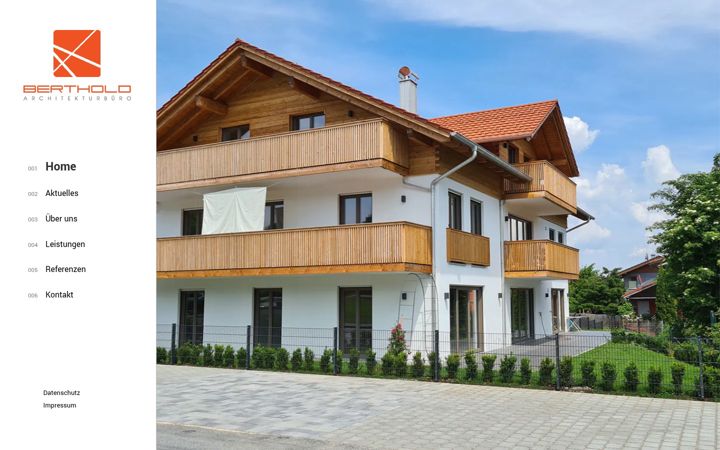 Ekraanipilt saidist architektur-berthold.de