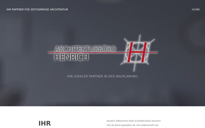 Screenshot of architektur-henrich.de