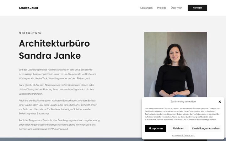 Screenshot of architektur-janke.de