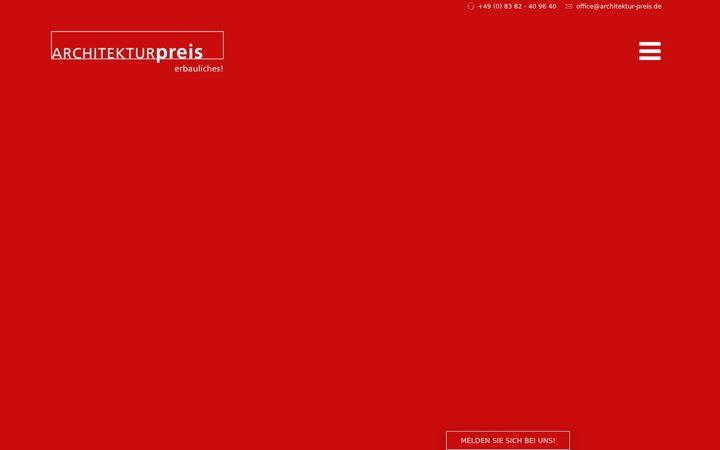 Screenshot of architektur-preis.de