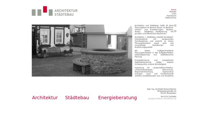 Screenshot of architektur-staedtebau.de