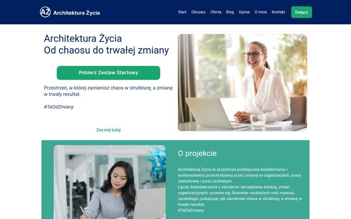Screenshot of architekturazycia.pl