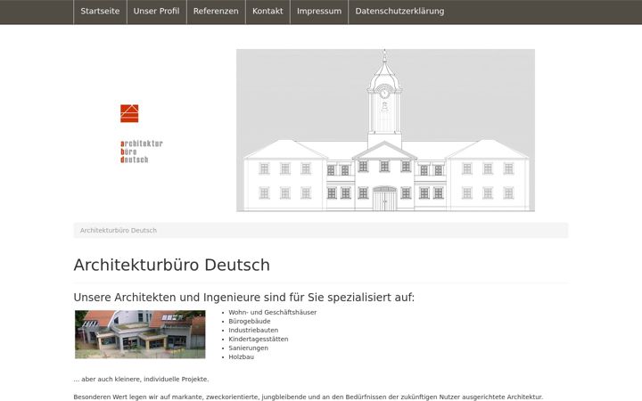 Captura de ecrã de architekturbuero-deutsch.de