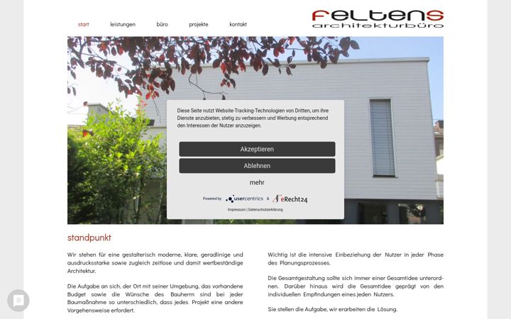 Képernyőkép: architekturbuero-feltens.de