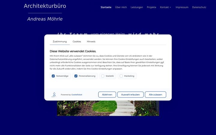 Képernyőkép: architekturbuero-moehrle.de