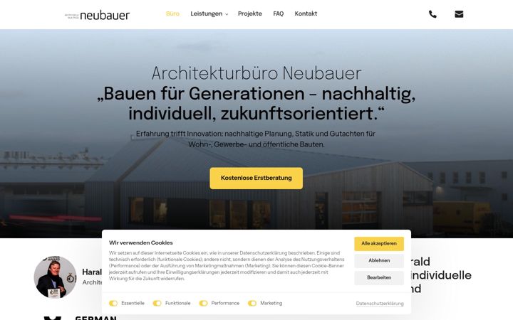 Screenshot ta' architekturbuero-neubauer.de