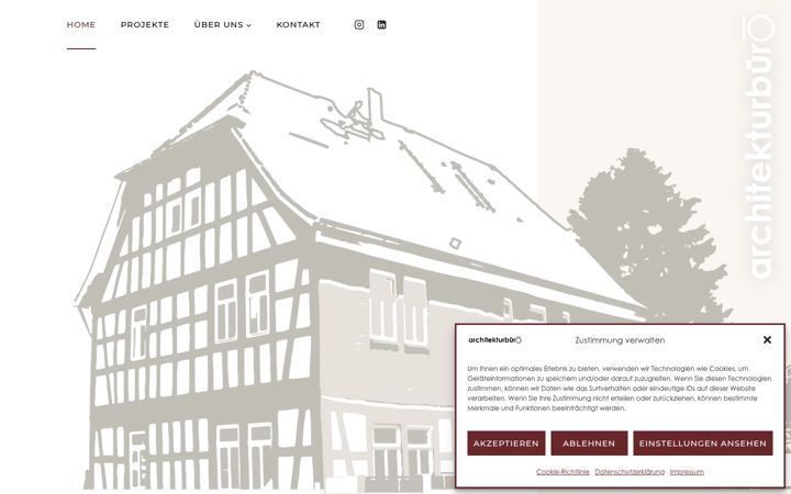 Screenshot ta' architekturbuero10.de