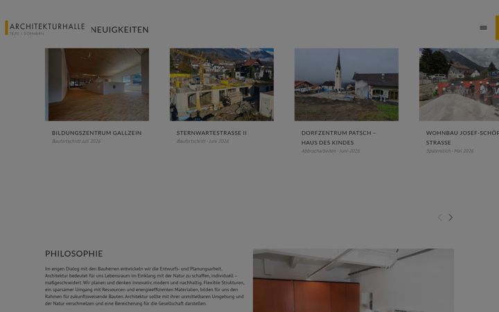 Screenshot of architekturhalle.at