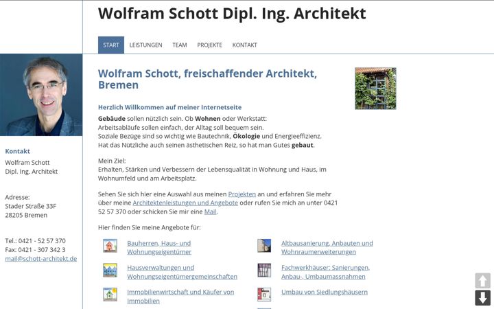 Screenshot of architekturschott.de