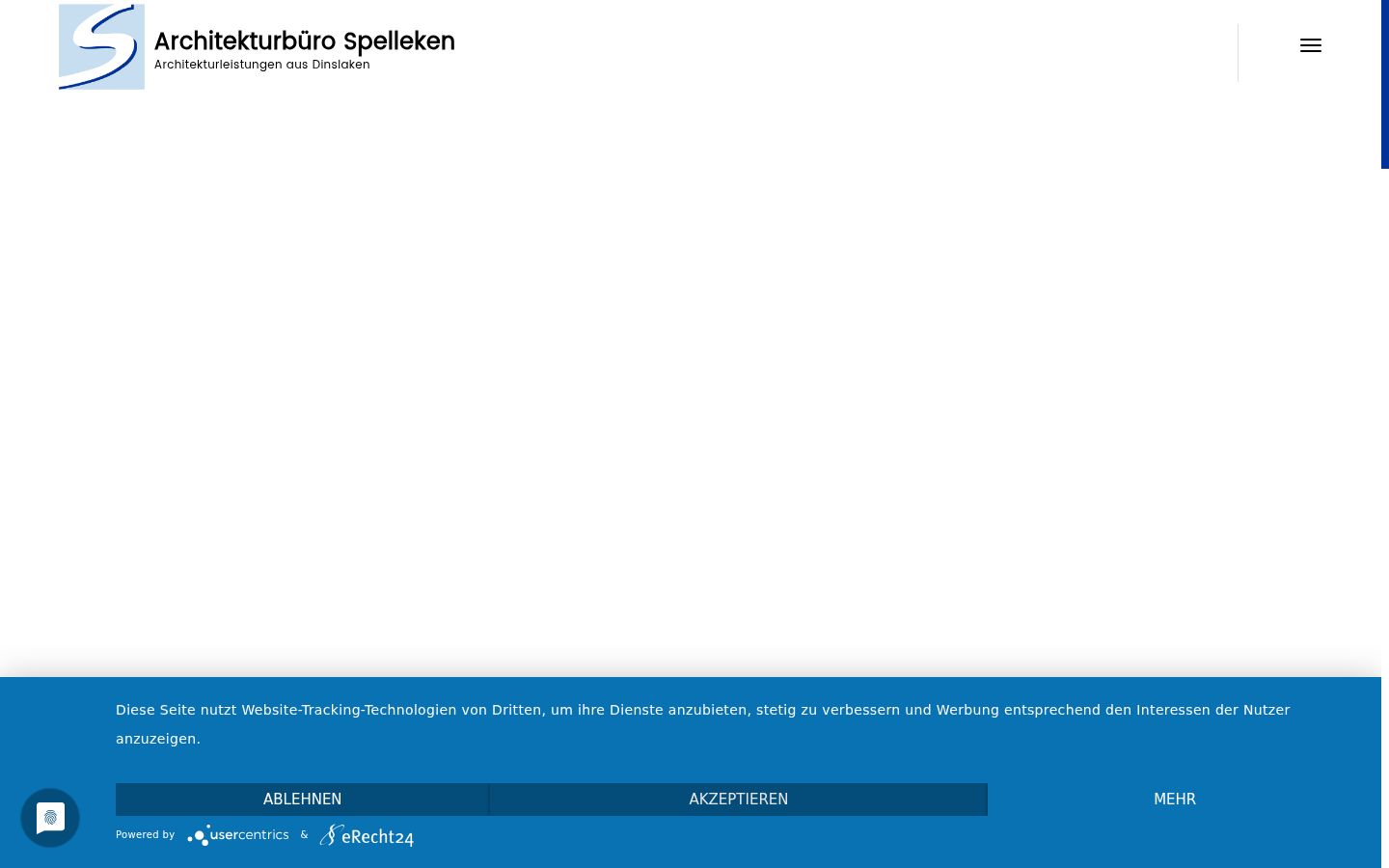 Screenshot des Einwilligungsbanners vor jeglicher Interaktion