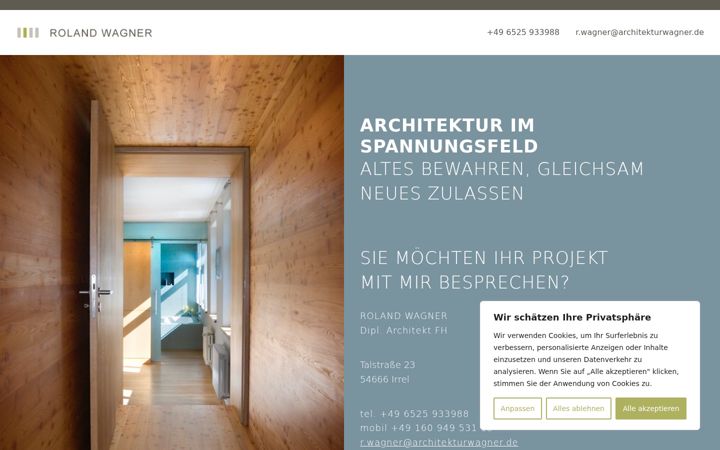 Screenshot of architekturwagner.de
