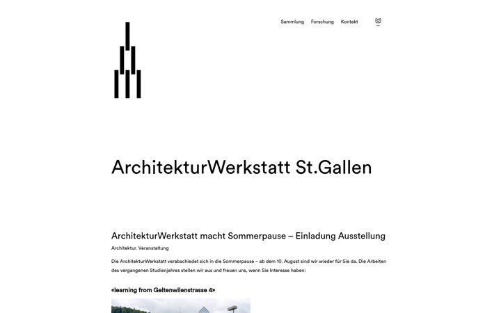 Screenshot του architekturwerkstattstgallen.ch