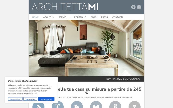 Screenshot του architettami.com