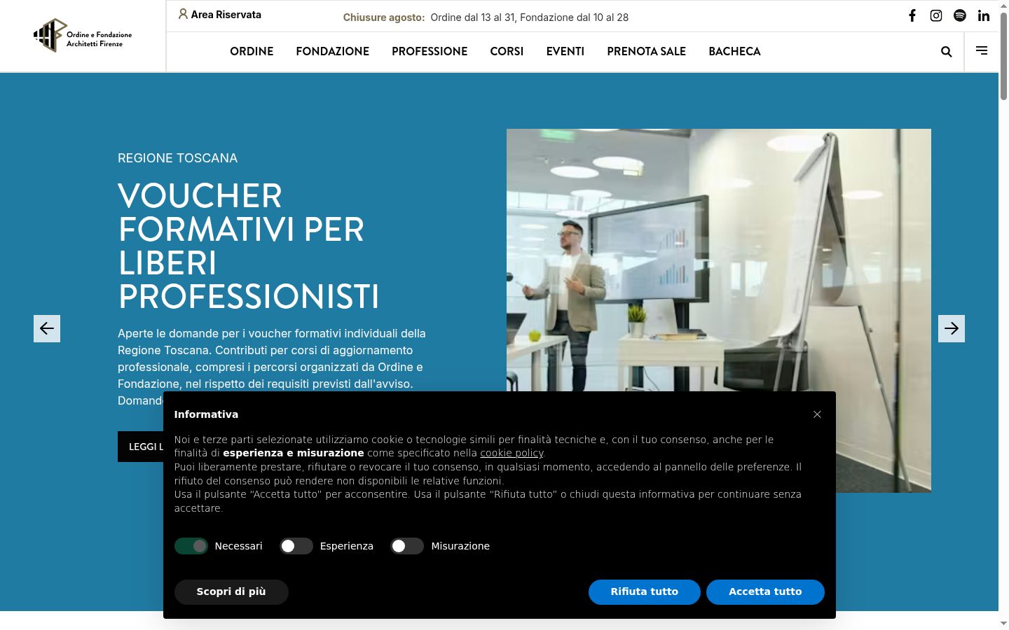 Sutikimo reklamjuostės, rodytos prieš bet kokią sąveiką, ekrano kopija