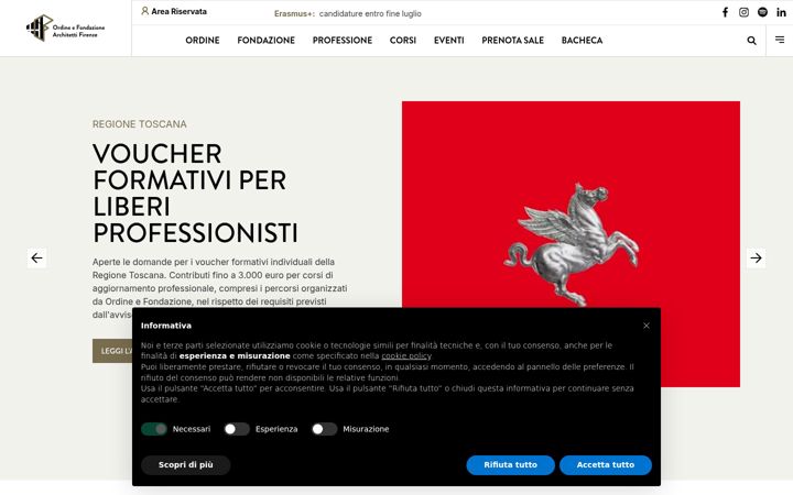 Captura de pantalla de architettifirenze.it