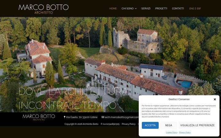 Screenshot του architettobotto.com