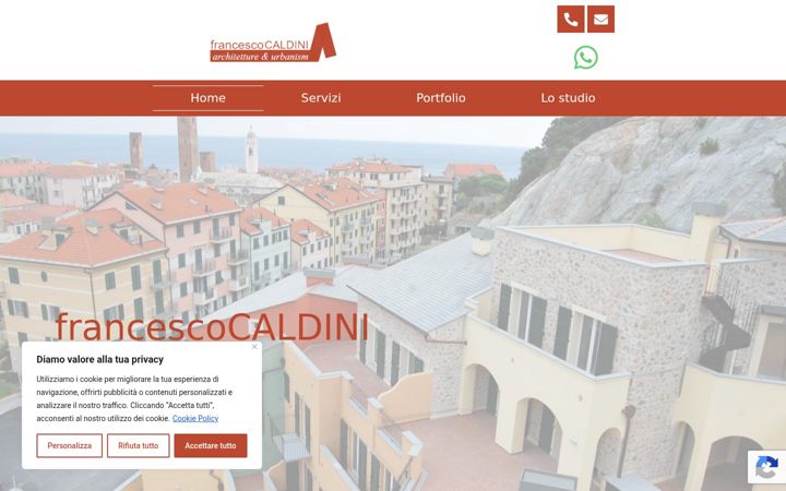 Screenshot of architettocaldinifrancesco.it