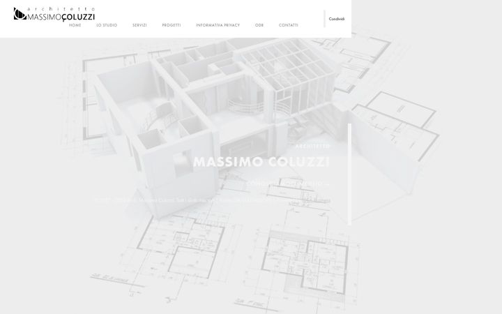 Screenshot of architettocoluzzi.com