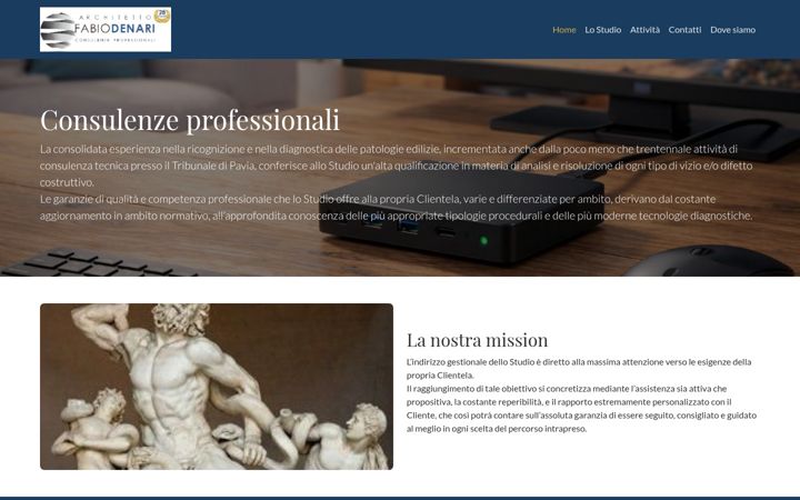 Screenshot of architettodenari.it