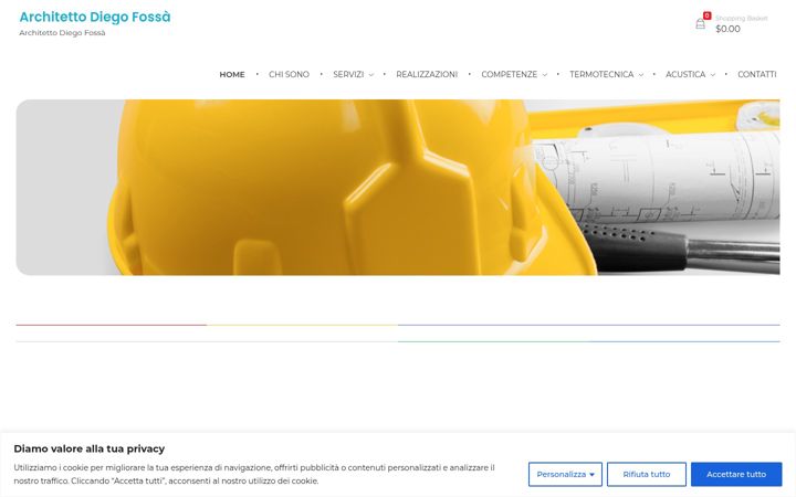 Screenshot of architettofossa.it