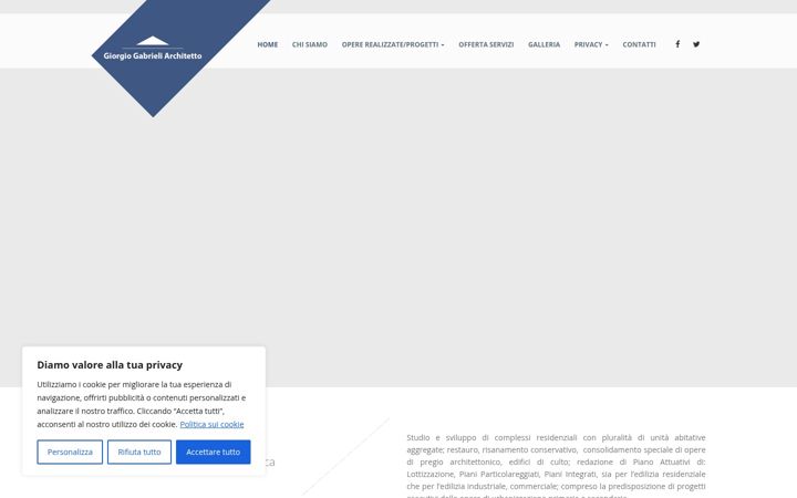 Screenshot of architettogabrieli.com