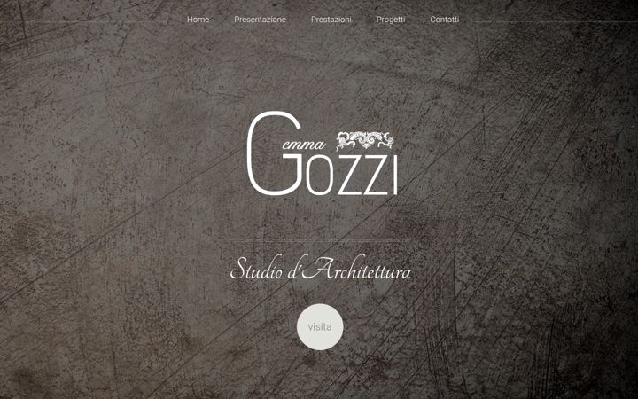 Screenshot von architettogemmagozzi.it